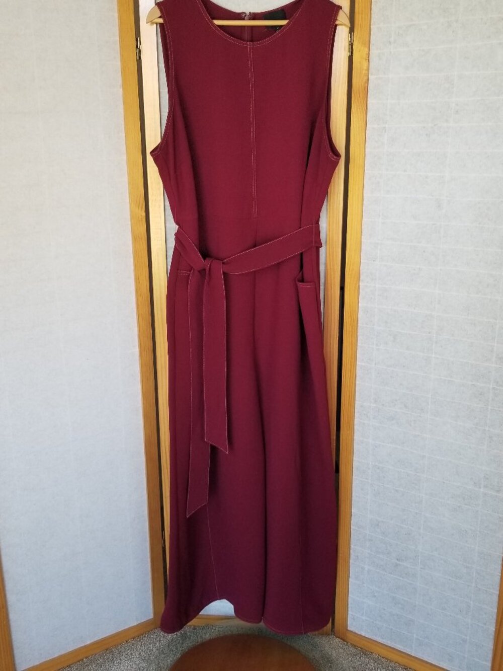 Greylin Colleen Red Sleeveless Jumpsuit Wide-Legs From Anthropologie Size 2X